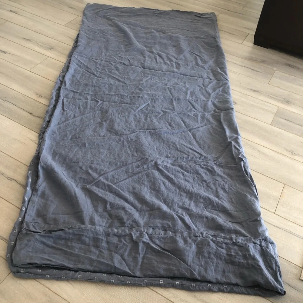 Rejuvenation Linen Embroidered Queen Duvet Cover